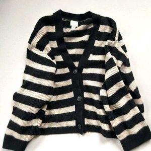 Striped Knit Cardigan