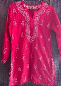 Short chikankari Kurta