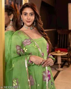 Green Floral Print Dress