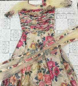 Ethnic Gown With Duppatta.