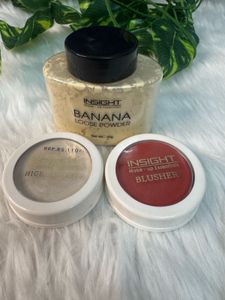 Insight Makeup Trio (Blush, Highlighter &amp; Powder)
