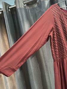 Mauve Sequin Detail Dress