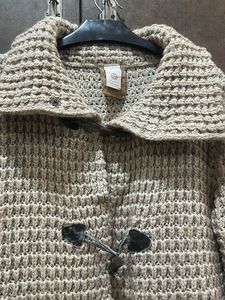 Cozy Knit Toggle long Cardigan free size upto3xl