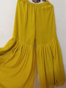 Yellow sharara Suit Set