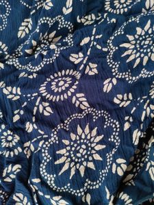 Foral Navy Blue Dress