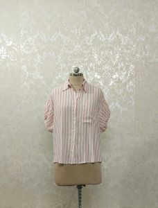 Striped Short Sleeve Button Down