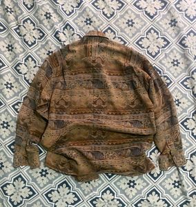Vintage Patterned Button-Down