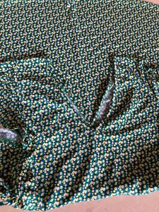 Dots Print Green Midi Dress