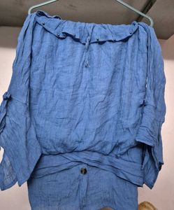 blue fashionable top