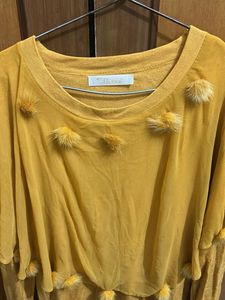 Yellow layered Top