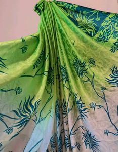 Green Ombre Silk Saree– Lightweight Party & Casual