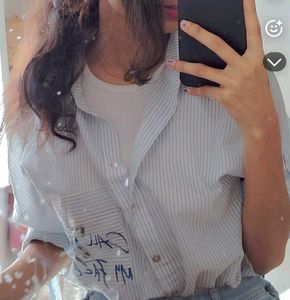 Striped Button-Down Shirt