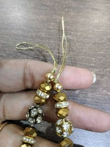 Golden Blouse Danglers