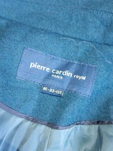 Elegant Blue Tweed Coat