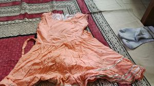 Meesho Peach Dress