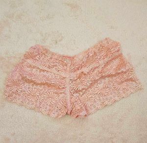 Peach Lace Shorts