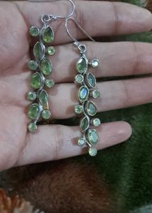 Elegant Dangle Earrings Silver