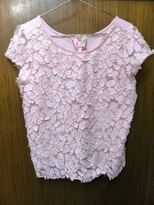 Pink Lace Top