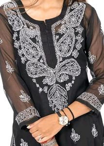 New Lucknowi chikankari Kurti Without Inner..