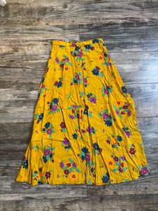 Floral Yellow Skirt