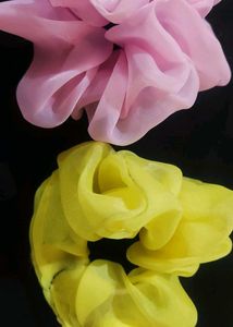 Colorful Organza Scrunchies