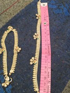 Vintage Silver Anklets 91.1%purity Of Gram