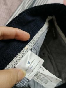 Blackberry Men Blue Cotton Mix Trouser