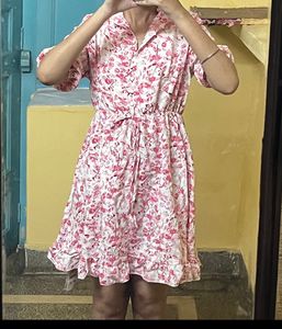 Pink Floral Dress