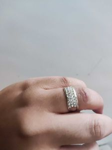 Sparkling Silver Color Ring
