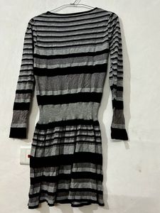 Striped Knit Mini Dress