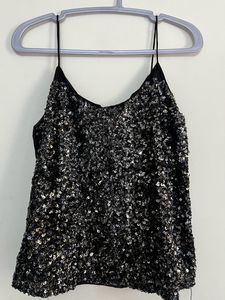 Black Shimmer Top