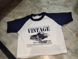 Vintage Car Graphic Tee / Crop Top