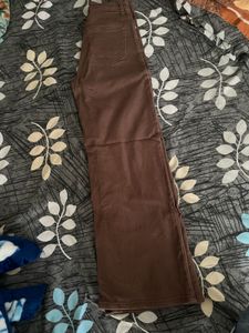 Brown Straight Leg Pants