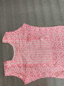 Beautiful Pink Kurta Pant Set