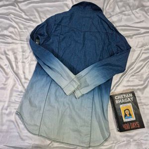 Denim Two Shade Shirt For Men