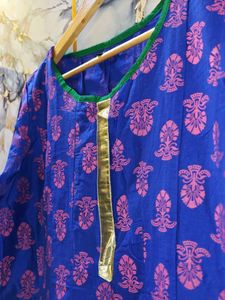 GLOBUS Blue Printed Kurta