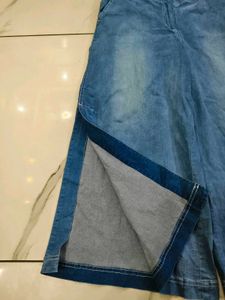 Wide Leg Denim Pants