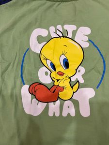 Tweety Print Crop Top