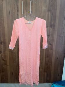 Peach Kurta