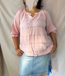 Pink Embellished Top