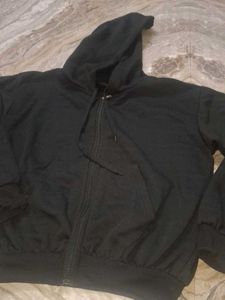 Black Zip-Up Hoodie
