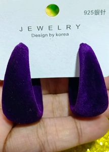 KOREAN Velvet Earring- 1 Pc🍀