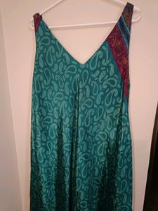 A-line Boho Silk Vacay Dress (from Turkey)