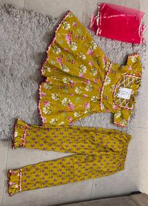 Gota Patti Girls Anarkali Set