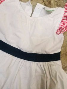 Cute Boat Print Baby Dress