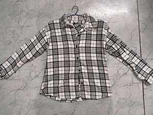 Plaid Shirt &amp; Top Set