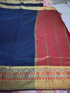 Beautiful New Unused Saree With Blouse Pc
