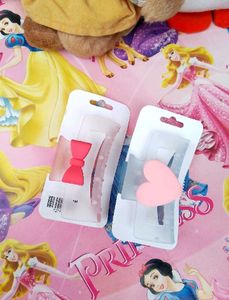 2 Frosted Pastel Hair Claws