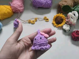 Crochet Octopus Keychain