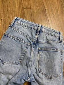 H&amp;M Straight Fit Y2K One Slit Cut Jeans